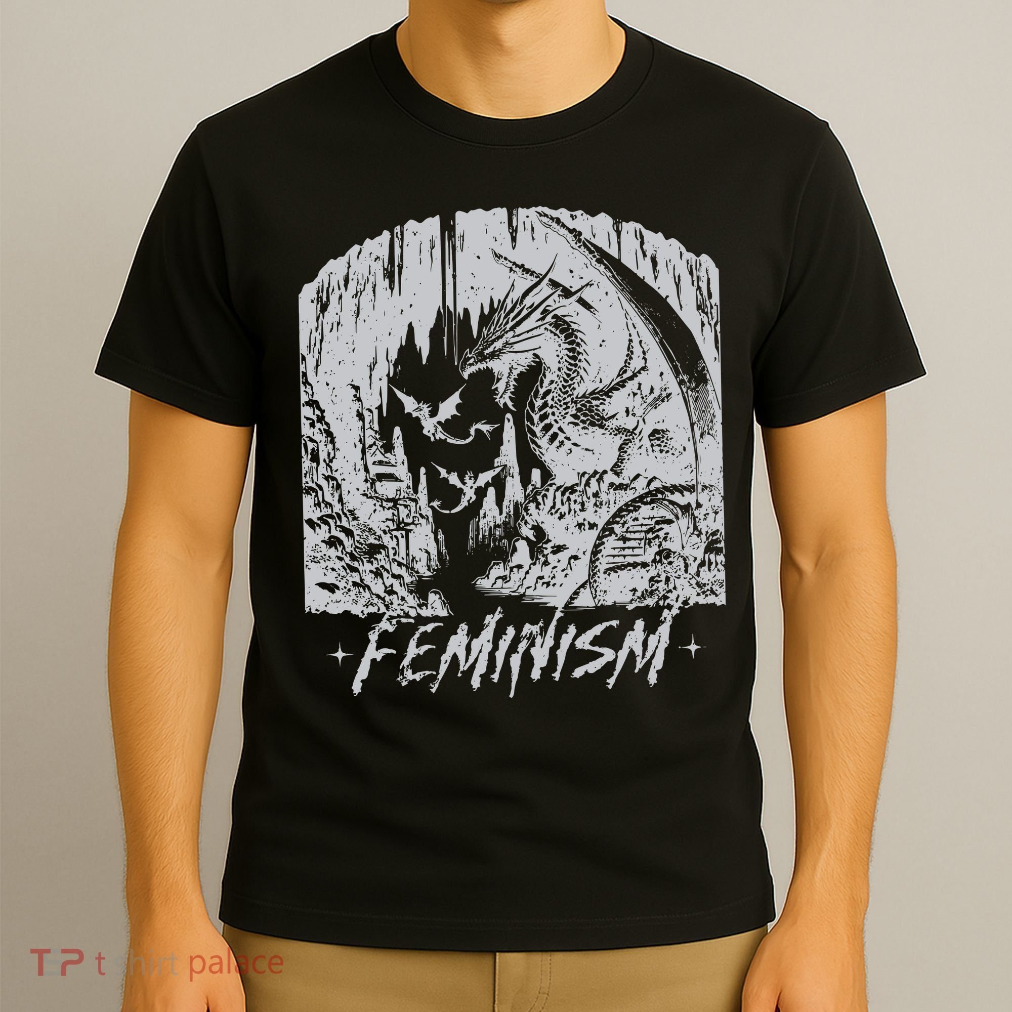 Feminism Dragon Fantasy T-Shirt