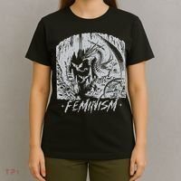 Feminism Dragon Fantasy T-Shirt thumb 4