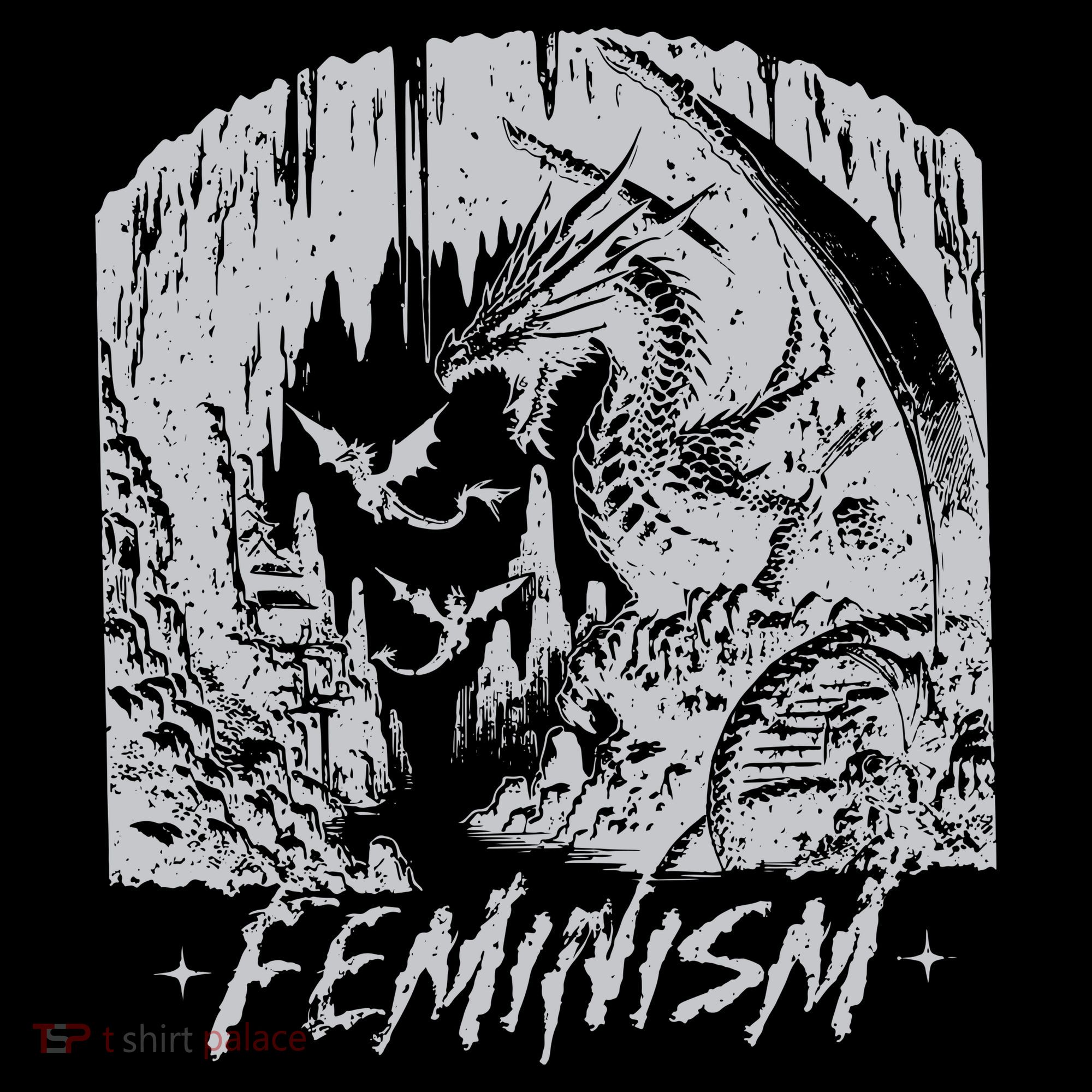 Feminism Dragon Fantasy Coaster