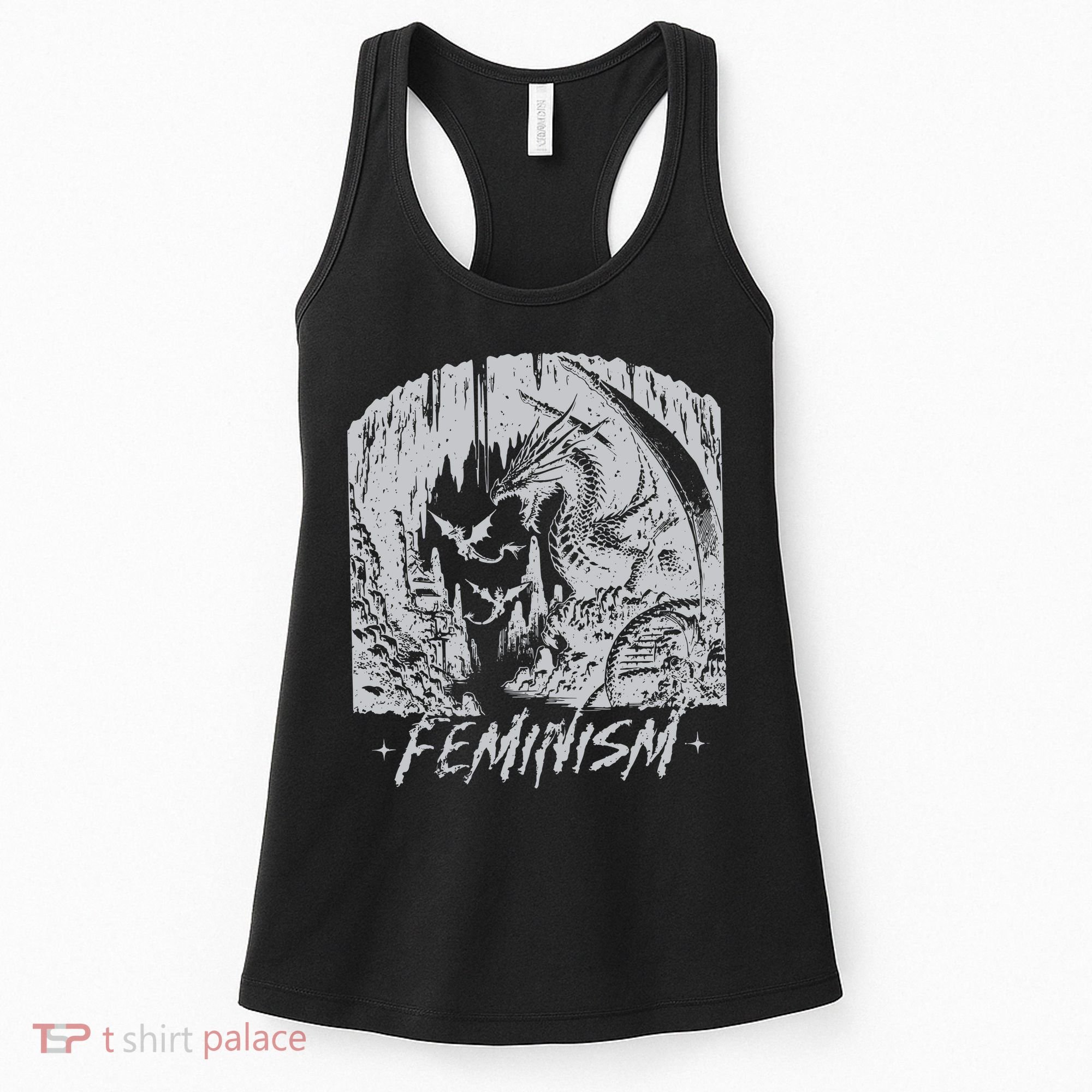 Feminism Dragon Fantasy Women's Tank Top