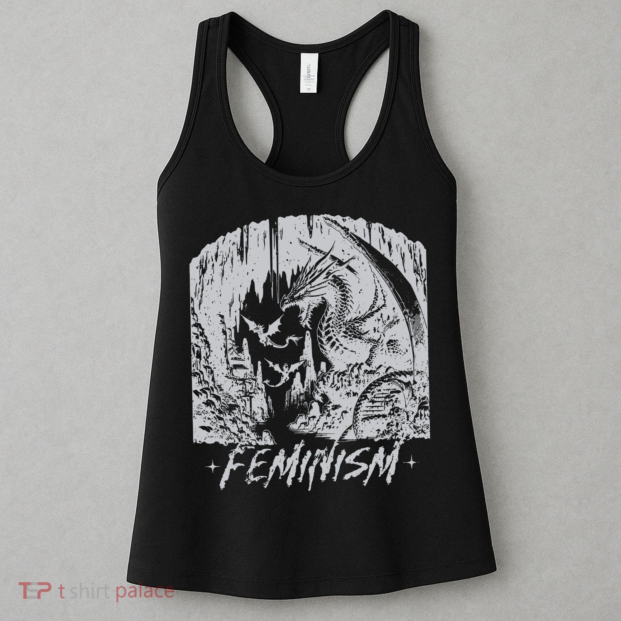Feminism Dragon Fantasy Women's Tank Top