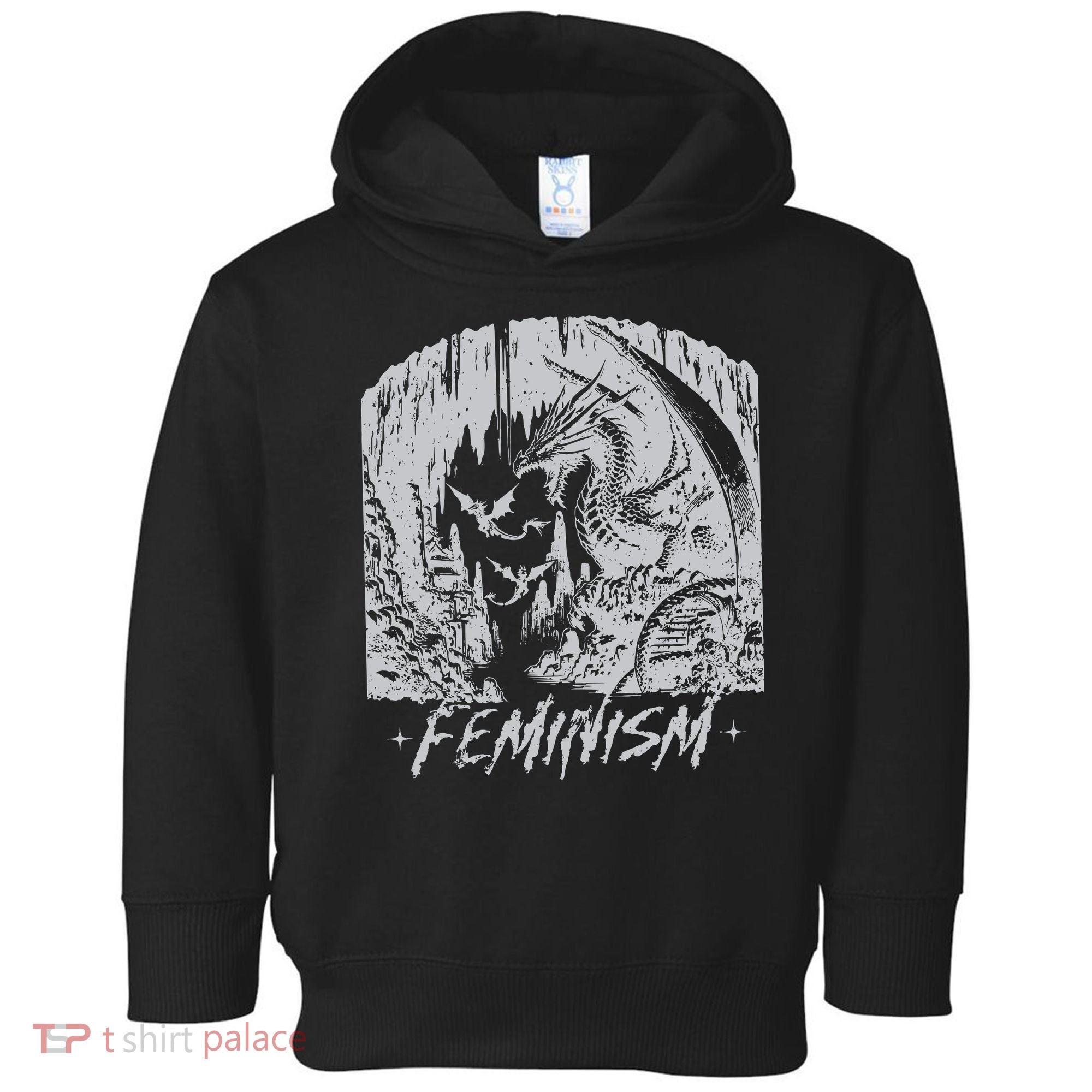Feminism Dragon Fantasy Toddler Hoodie