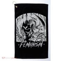 Feminism Dragon Fantasy Golf Towel thumb 0