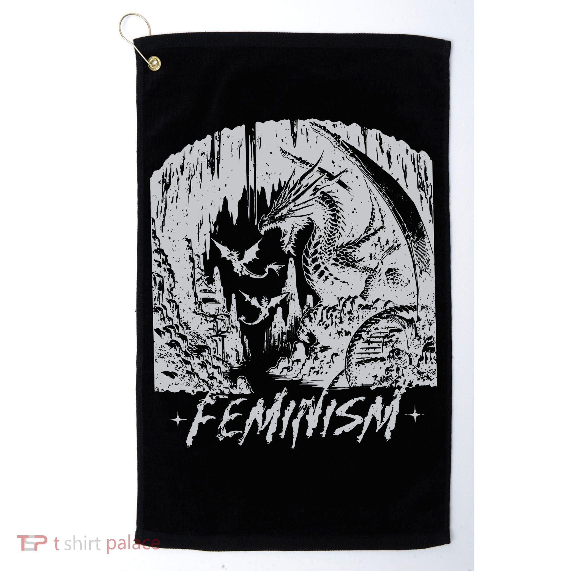 Feminism Dragon Fantasy Golf Towel