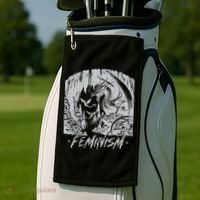 Feminism Dragon Fantasy Golf Towel thumb 2