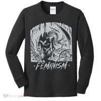 Feminism Dragon Fantasy Kids Long Sleeve Shirt thumb 0