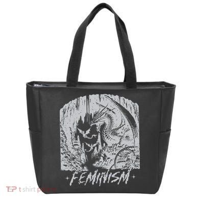 Feminism Dragon Fantasy Tote Bag