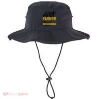 Farmer Definition Funny Farming Farm Tractor Animals Graphic Gift Bucket Hat thumb 0