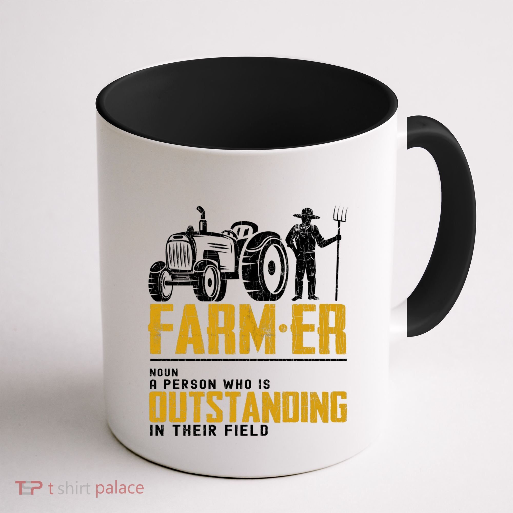 Farmer Definition Funny Farming Farm Tractor Animals Graphic Gift Coffee Mug