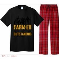 Farmer Definition Funny Farming Farm Tractor Animals Graphic Gift Pajama Set thumb 0