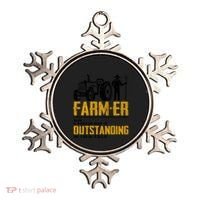 Farmer Definition Funny Farming Farm Tractor Animals Graphic Gift Ornament thumb 0