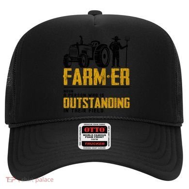 Farmer Definition Funny Farming Farm Tractor Animals Graphic Gift Hat