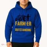 Farmer Definition Funny Farming Farm Tractor Animals Graphic Gift Hoodie thumb 2