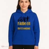 Farmer Definition Funny Farming Farm Tractor Animals Graphic Gift Hoodie thumb 5