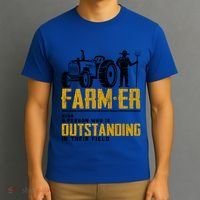 Farmer Definition Funny Farming Farm Tractor Animals Graphic Gift T-Shirt thumb 3