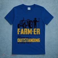 Farmer Definition Funny Farming Farm Tractor Animals Graphic Gift T-Shirt thumb 5
