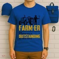 Farmer Definition Funny Farming Farm Tractor Animals Graphic Gift T-Shirt thumb 6