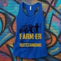 Farmer Definition Funny Farming Farm Tractor Animals Graphic Gift Women's Tank Top thumb 3