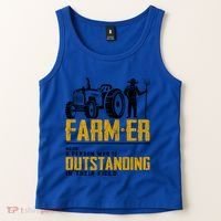 Farmer Definition Funny Farming Farm Tractor Animals Graphic Gift Tank Top thumb 2
