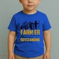 Farmer Definition Funny Farming Farm Tractor Animals Graphic Gift Toddler T-Shirt thumb 2