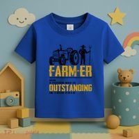 Farmer Definition Funny Farming Farm Tractor Animals Graphic Gift Toddler T-Shirt thumb 3