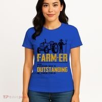 Farmer Definition Funny Farming Farm Tractor Animals Graphic Gift Women's T-Shirt thumb 4