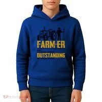 Farmer Definition Funny Farming Farm Tractor Animals Graphic Gift Kids Hoodie thumb 4