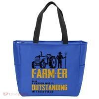Farmer Definition Funny Farming Farm Tractor Animals Graphic Gift Tote Bag thumb 0