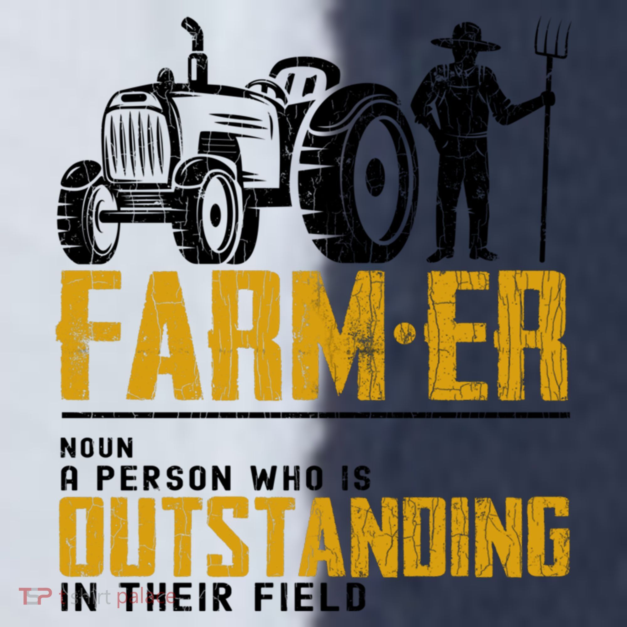 Farmer Definition Funny Farming Farm Tractor Animals Graphic Gift Sport-Tek Competitor United Soccer Jersey