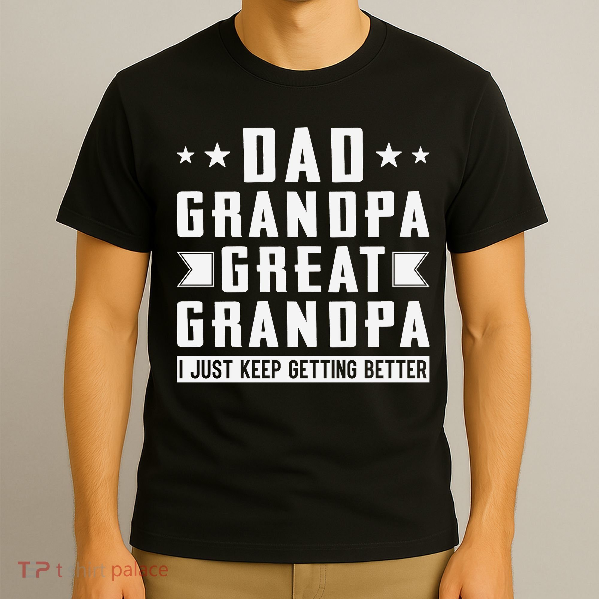Fathers Day From Grandkids Dad Grandpa Great Grandpa T-Shirt