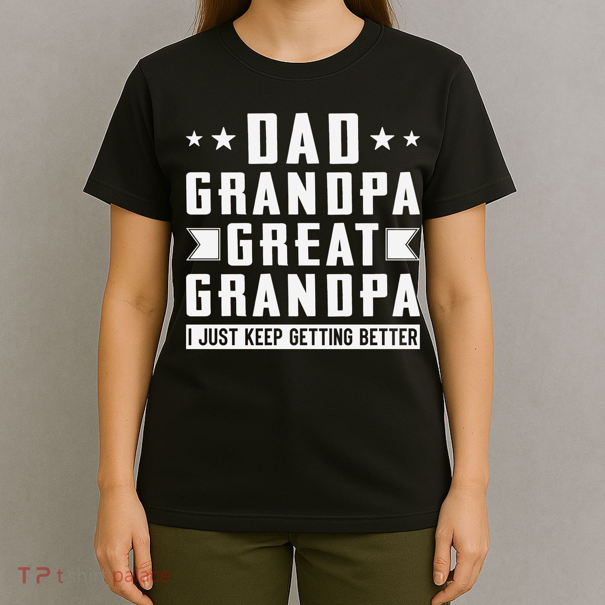 Fathers Day From Grandkids Dad Grandpa Great Grandpa T-Shirt
