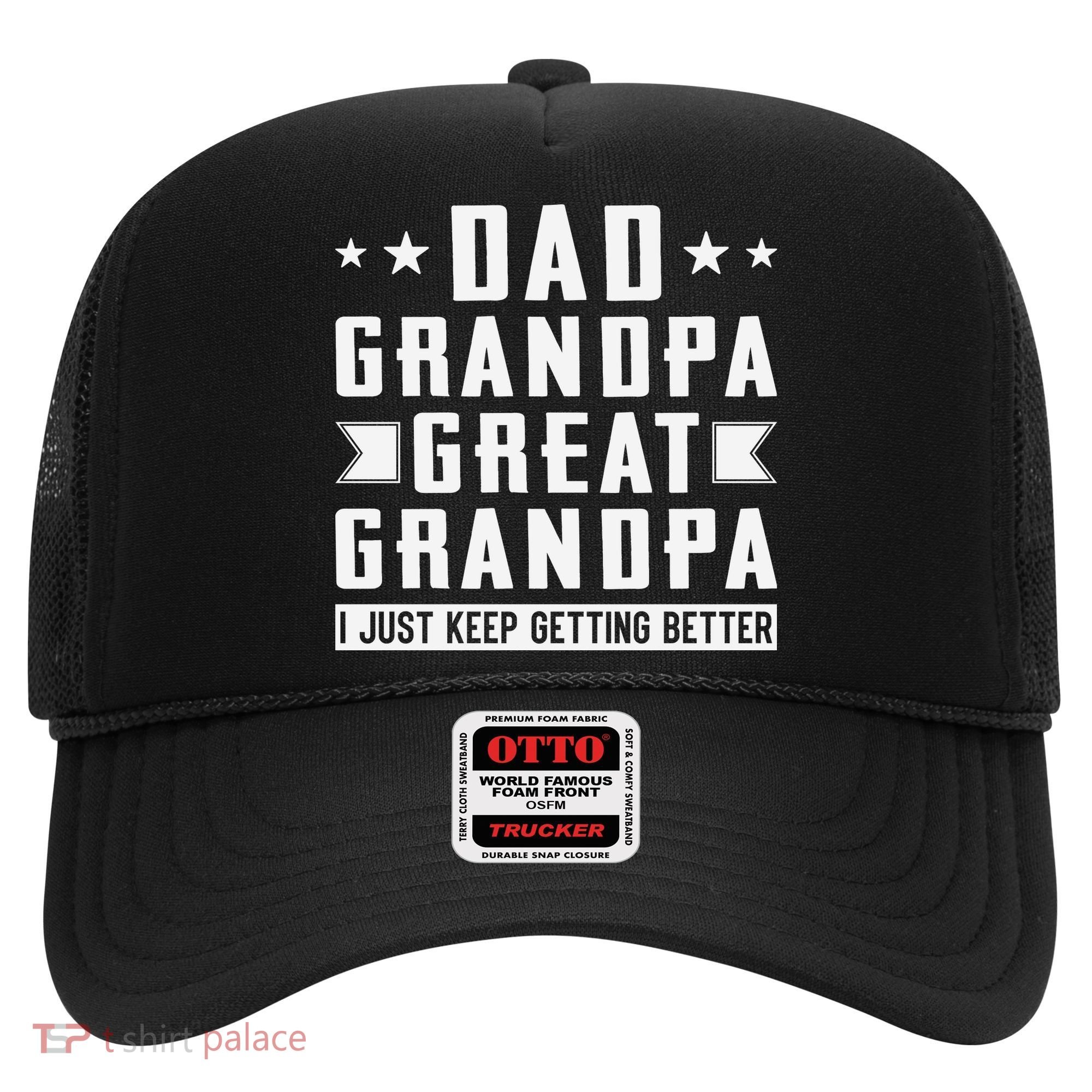 Fathers Day From Grandkids Dad Grandpa Great Grandpa Hat