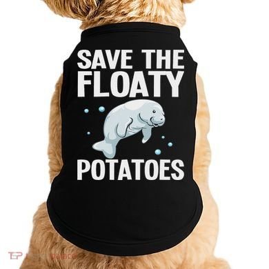 Funny Designs For Women Floaty Potato Sea Cows Doggie Tank