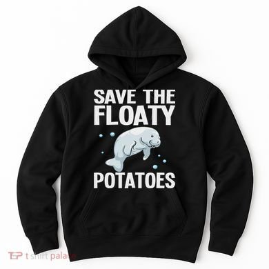 Funny Designs For Women Floaty Potato Sea Cows Hoodie