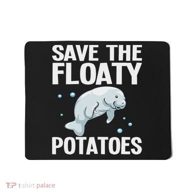 Funny Designs For Women Floaty Potato Sea Cows Mousepad