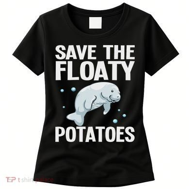Funny Designs For Women Floaty Potato Sea Cows Women's T-Shirt