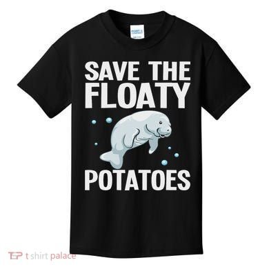Funny Designs For Women Floaty Potato Sea Cows Kids T-Shirt