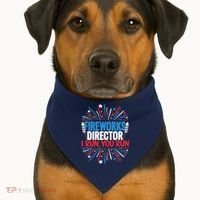 Fireworks Director Funny 4th of July Firework Director USA-Made Doggie Bandana thumb 1
