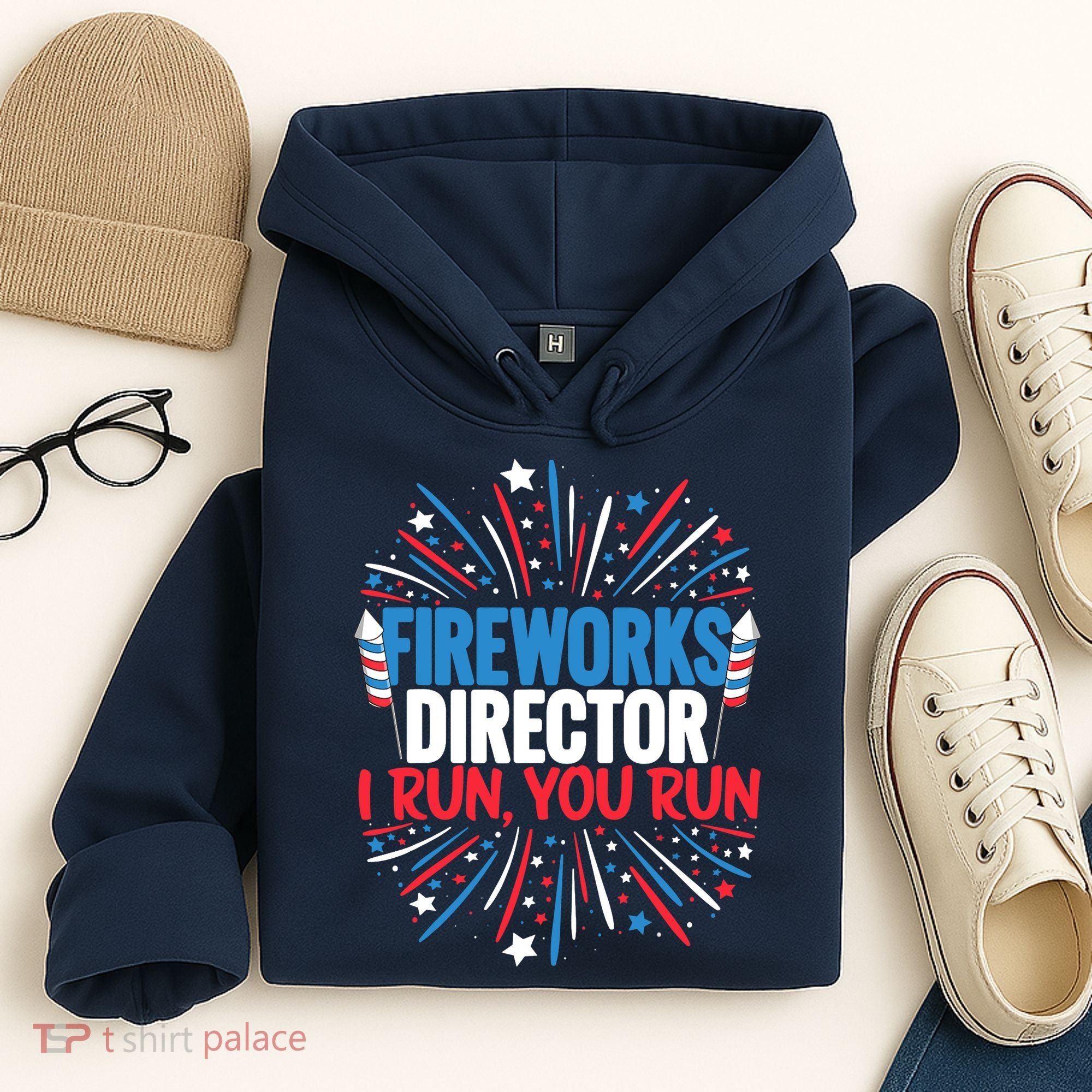 Fireworks Director Funny 4th of July Firework Director Hoodie