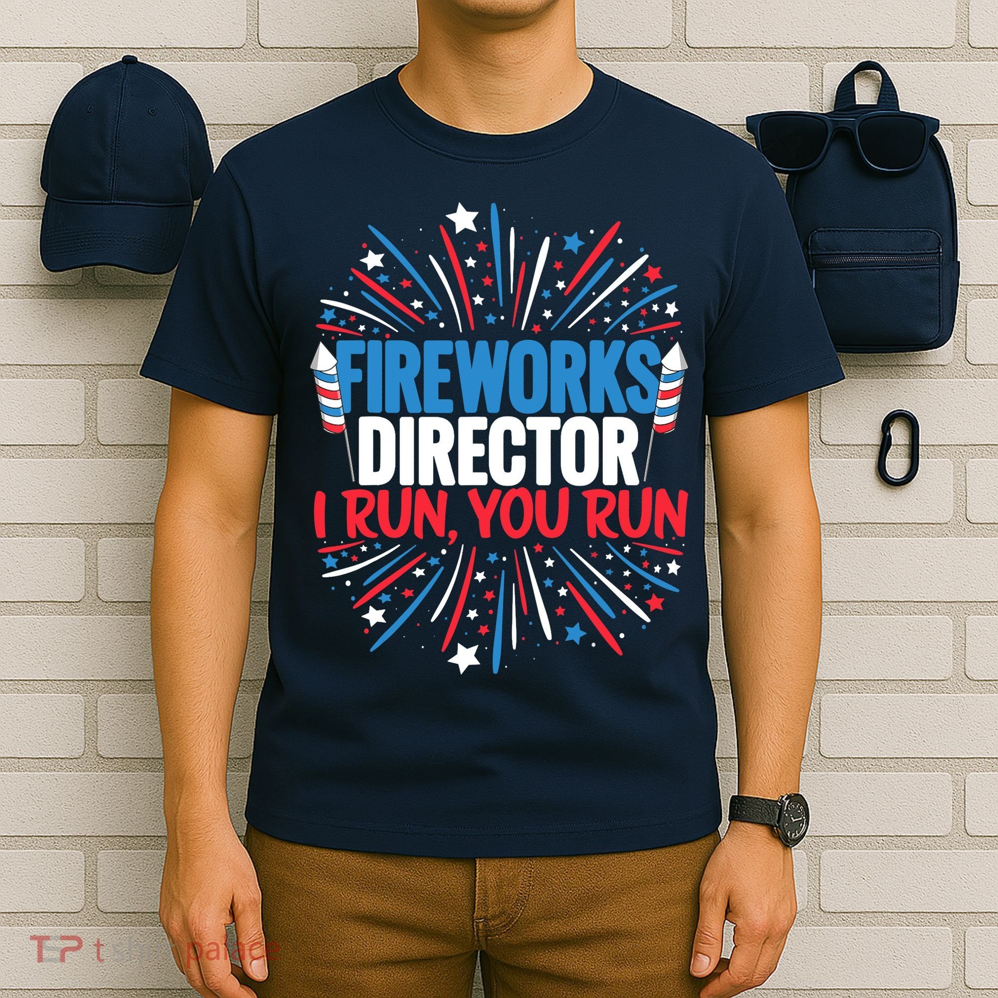 Fireworks Director Funny 4th of July Firework Director T-Shirt