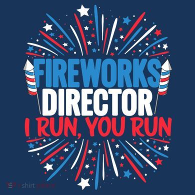 Fireworks Director Funny 4th of July Firework Director Tall T-Shirt