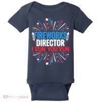 Fireworks Director Funny 4th of July Firework Director Baby Bodysuit thumb 0