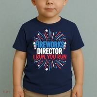 Fireworks Director Funny 4th of July Firework Director Toddler T-Shirt thumb 2