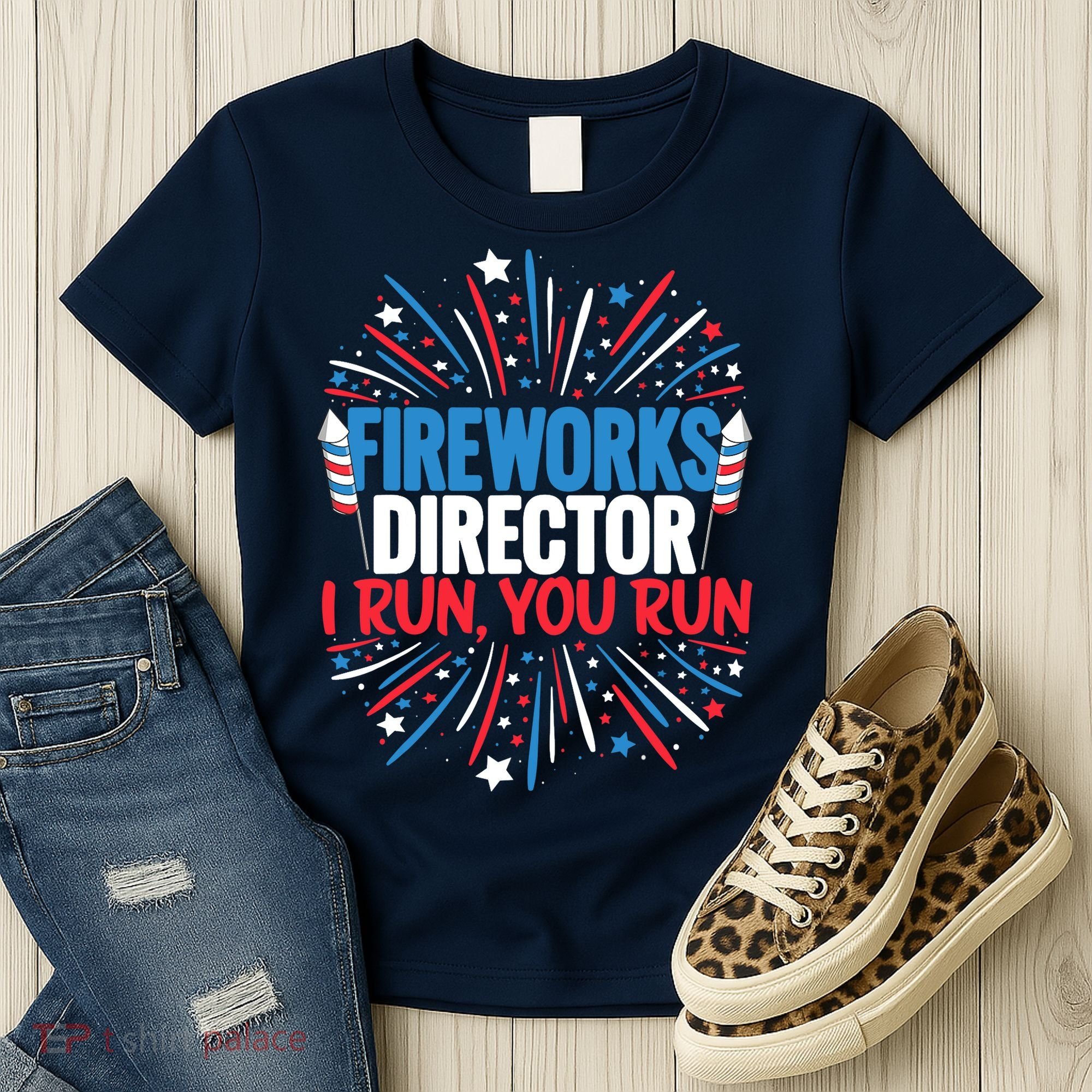 Fireworks Director Funny 4th of July Firework Director Women's T-Shirt