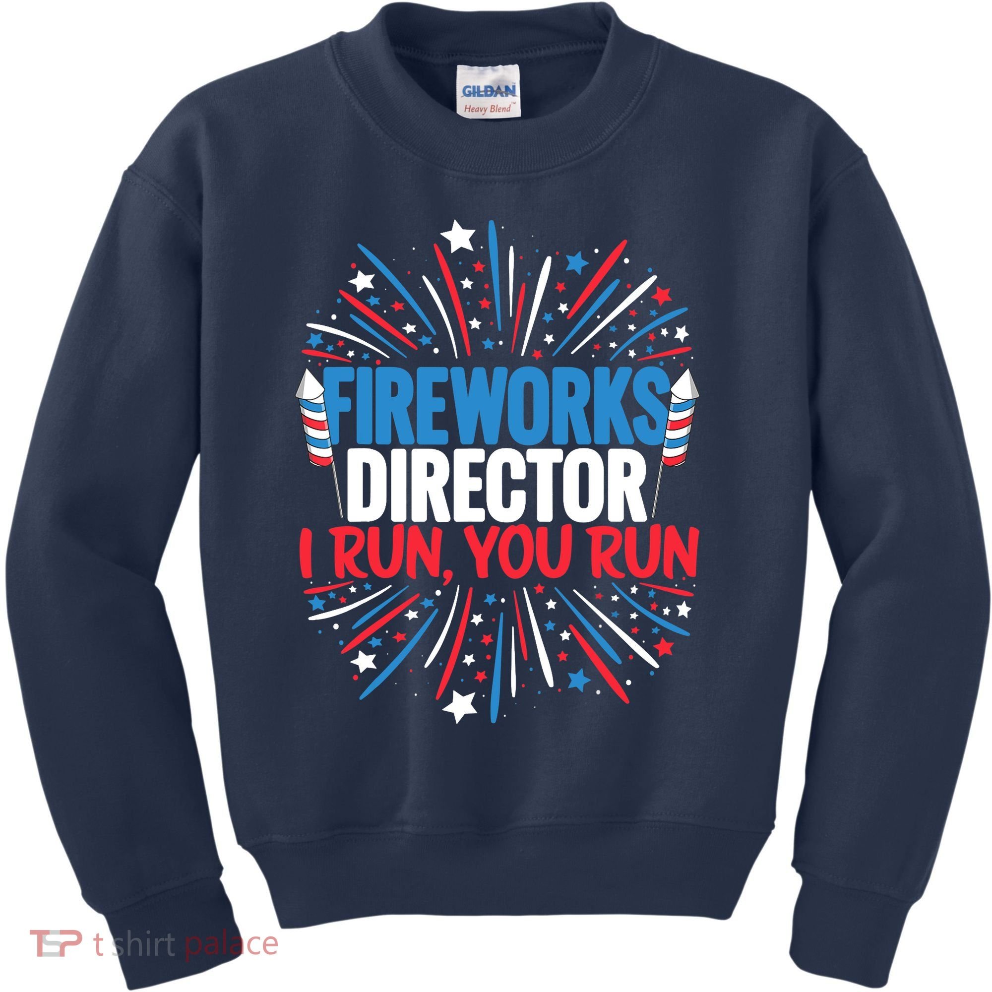 Fireworks Director Funny 4th of July Firework Director Kids Sweatshirt