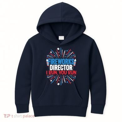 Fireworks Director Funny 4th of July Firework Director Kids Hoodie