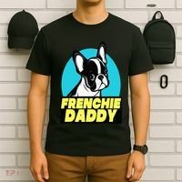 Frenchie Daddy  French Bulldog Dad Full Color T-Shirt thumb 6