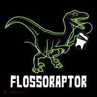 Flossoraptor Dinosaur Funny Pediatric Dentist Ornament thumb 1