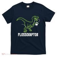 Flossoraptor Dinosaur Funny Pediatric Dentist T-Shirt thumb 0