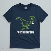 Flossoraptor Dinosaur Funny Pediatric Dentist T-Shirt thumb 5